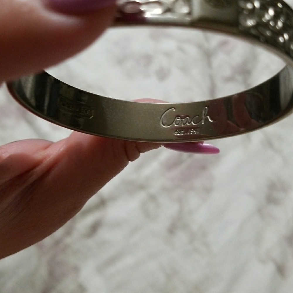 Coach silver bangle - Picture 3 of 3